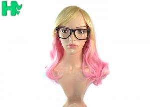 China 24 Inch Party Cute Blonde Cosplay Wig / Synthetic Human Hair Wigs for Women on sale