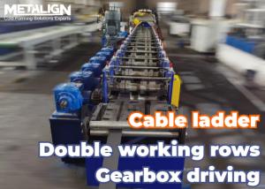 Wholesale Flexible Ladder Type Cable Tray Manufacturing Machine With Gearbox Drive System Roll Forming Line from china suppliers