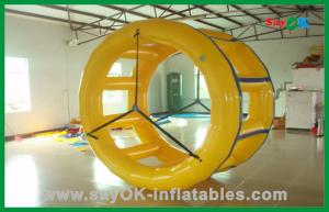 Wholesale Yellow Funny Rolling Inflatable Water Toys , Water Park Equipment from china suppliers
