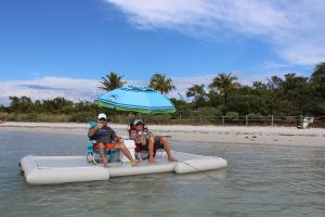 Wholesale Summer Water Toys Floating Blow Up Dock Platform For Island / Lake from china suppliers