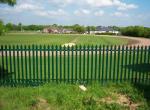 Rounded 3000mm Height Steel Palisade Fencing For School Playground