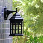 White lanterns simple balcony wall lamp outdoor waterproof terrace wall lamp(WH