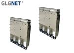 Three Ports QSFP28 Connector Cage EMI Spring Press Fit Mount Type