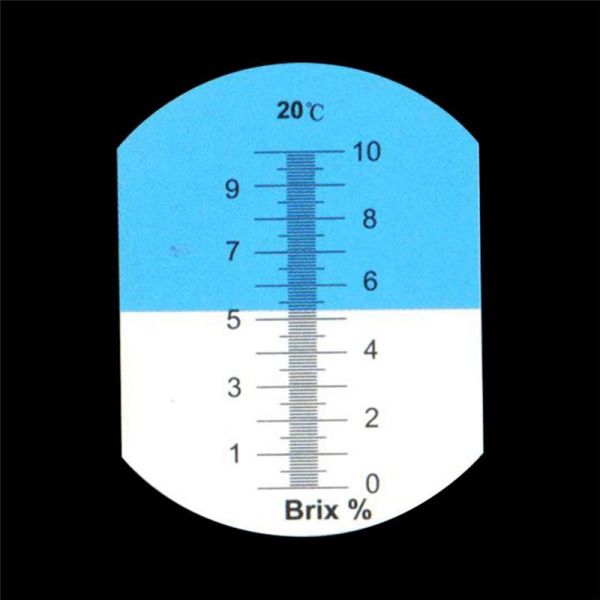 Handheld Brix Refractometer with 0-10% Brix Range and Automatic Temperature Compensation for Sugar Testing