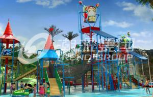 China Fiberglass Aqua Playground Equipment / Customized Water Equipment For Kids on sale