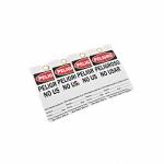 Customized PVC Plastic Label Safety Lockout Tagout Danger Tags Both Size