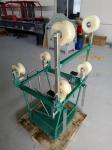 Steel Conductor Inspection Trolley Bicycle Cart Bundle Line Cart For 400-500mm