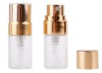 2ml Transparent Glass With Black Plastic Lid , Glass Pump Bottles for Alcohol