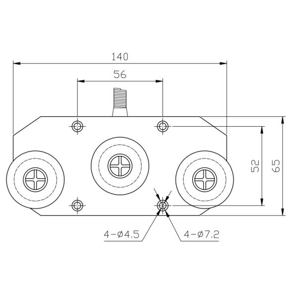 Three pulley cable tension sensor measuring pull load cell measurement yarn Metal wire rope weight Force sensors 20N 50KG 1000N