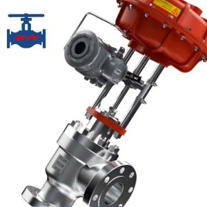 Wholesale Electric And Pneumatic Operated Angle Type Control Valve , Single Seat Regulating Valve from china suppliers