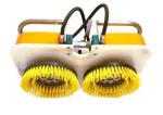 10 Inch OD Nylon Street Sweeping Brush Replacement Head For Garden Cleaning