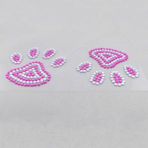 Wholesale animal paw acrylic stone sticker self adhesive car sticker from china suppliers