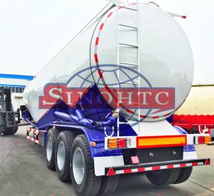China 55 000 Liters Bulk Cement  Tank Semi Trailer Three Axles Leaf Spring Suspension on sale