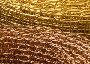 Wholesale Copper ASTM Metal Woven Wire Mesh With Selvage Edge Finished Edge Looped Edge from china suppliers