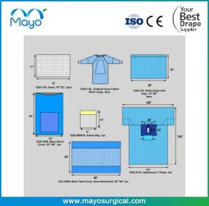 Wholesale Complex Gown Laparotomy Surgical Pack With Reinforced Gown from china suppliers