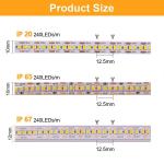 Waterproof IP67 12V 24V LED Strip White Warm White 2835 120LEDs/m for Outdoor