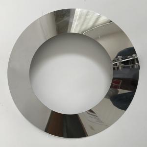 Wholesale Storm Collar Flat Round Pellet Vent Pipe , Pellet Stove Flex Vent Pipe Direct Straight Mirro Polished from china suppliers