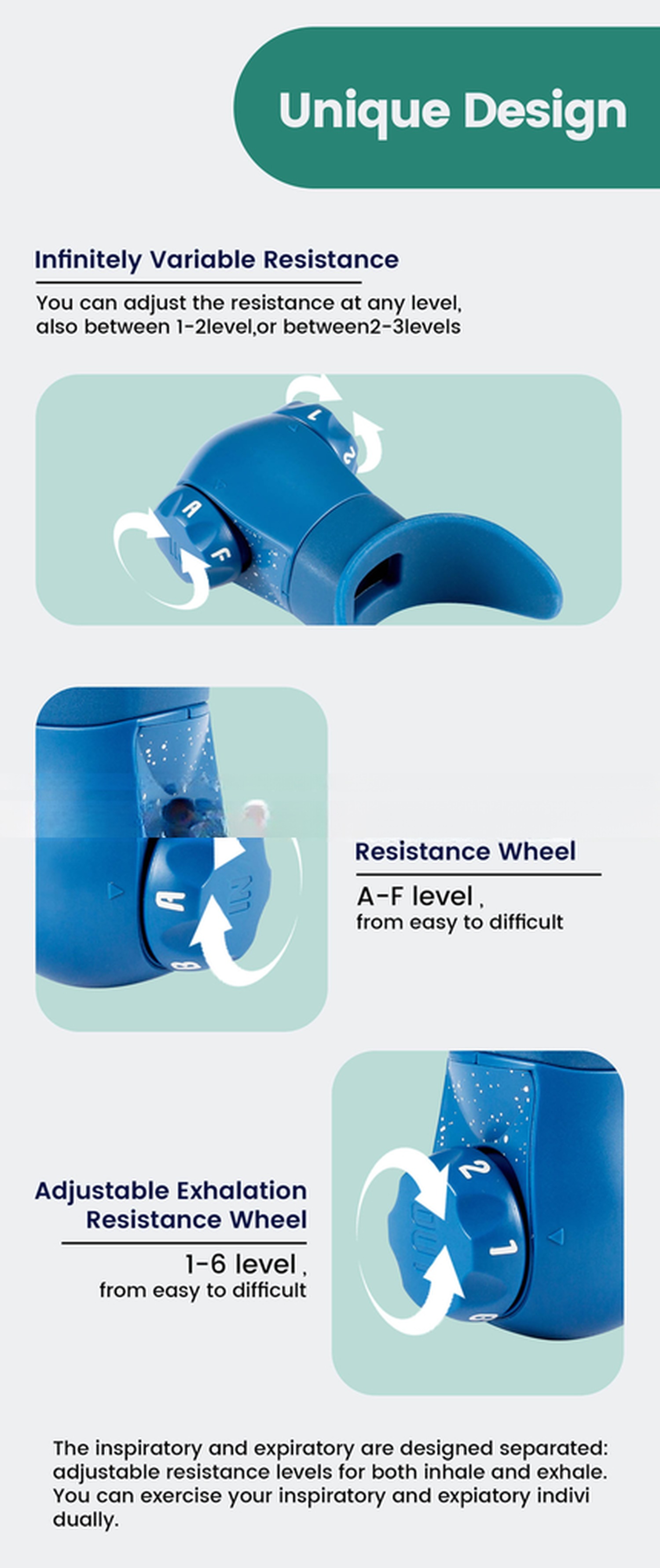 Adjustable Resistance Breathing Trainer for Boosting Lung Capacity and Muscle Endurance