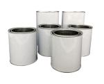 White 1L 4L Metal Paint Tin Cans For Chemical