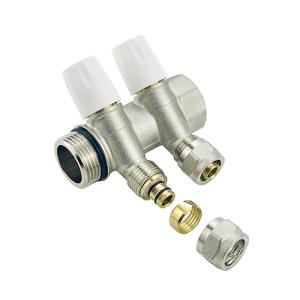 Wholesale Customized 2/3 /4/5/6 Way Stainless Steel Plumbing Manifold Floor Heating System Brass Water Manifold from china suppliers