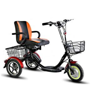 Wholesale Double Basket Adult Electric Tricycle for Shopping Range per Power 31-60 km 25KGS from china suppliers