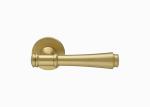 Interior Euro Black Polished Brass Door Handles 67mm For Wooden Door