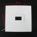 Bravo HDMI Socket Wall Panel Connector White Color 86x86mm In Stock For Sale