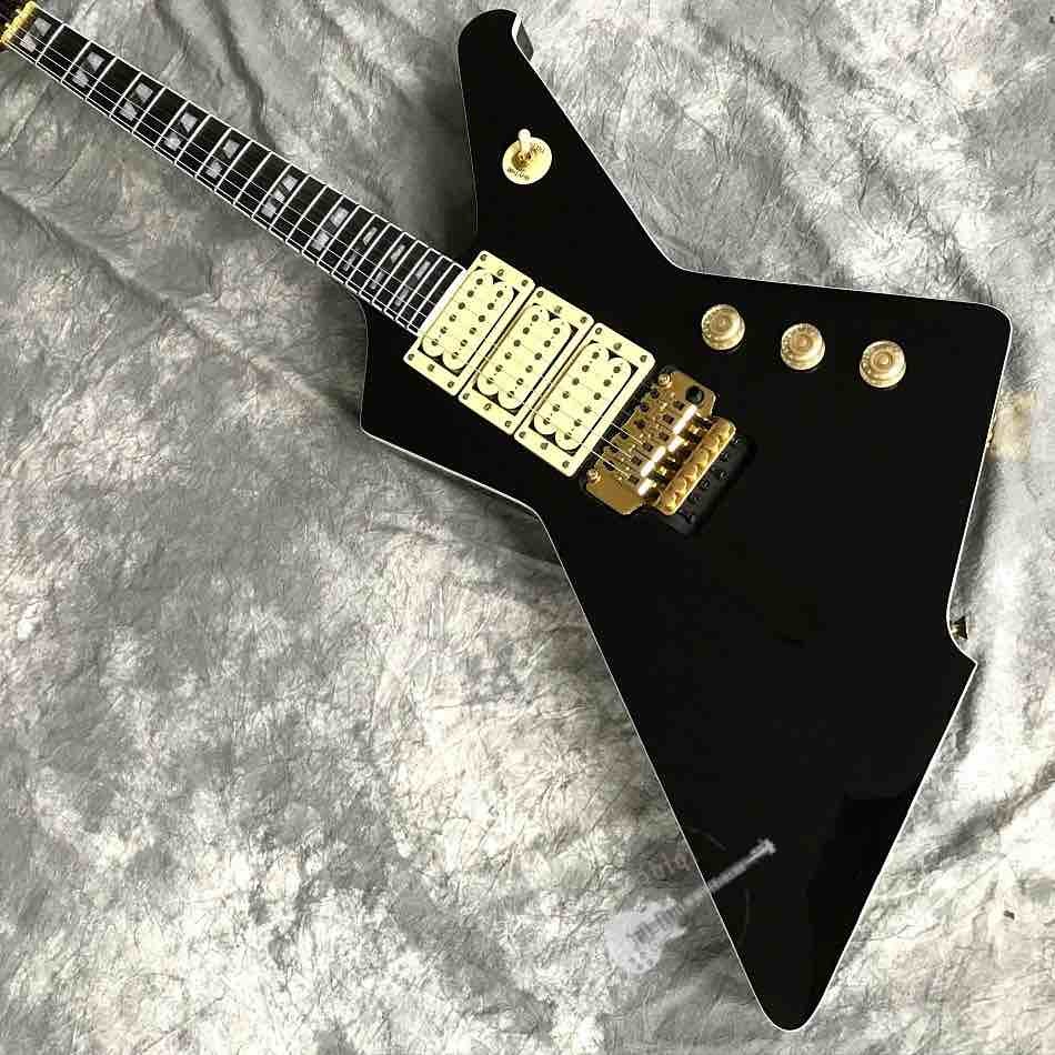 Custom High Gloss Black Destroyer Duplex Tremolo System Electric Guitar in Black or Sunburst