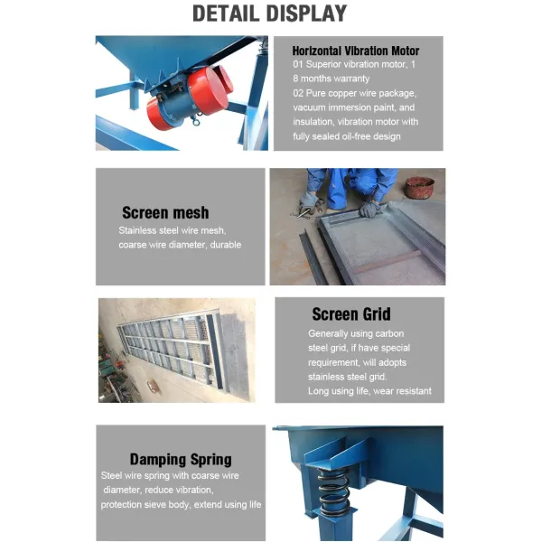 Container Linear Vibrating Screen Machine 0-200 Mesh Linear Vibrating Sieve