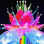 China Silk Lantern Arts Customized Color / Size New Year Decoration Flower