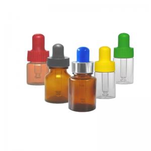 Wholesale Chemical / Cosmetic Glass Dropper Bottles , 20ml Glass Bottle With Eyedropper Cap from china suppliers