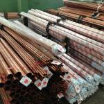Straight ASTM Copper Tube Pipe Round C10100 C10200 0.3mm
