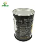 Safety Food Grade Tin Containers 900g Round Empty Metal Tin Can Packaging For