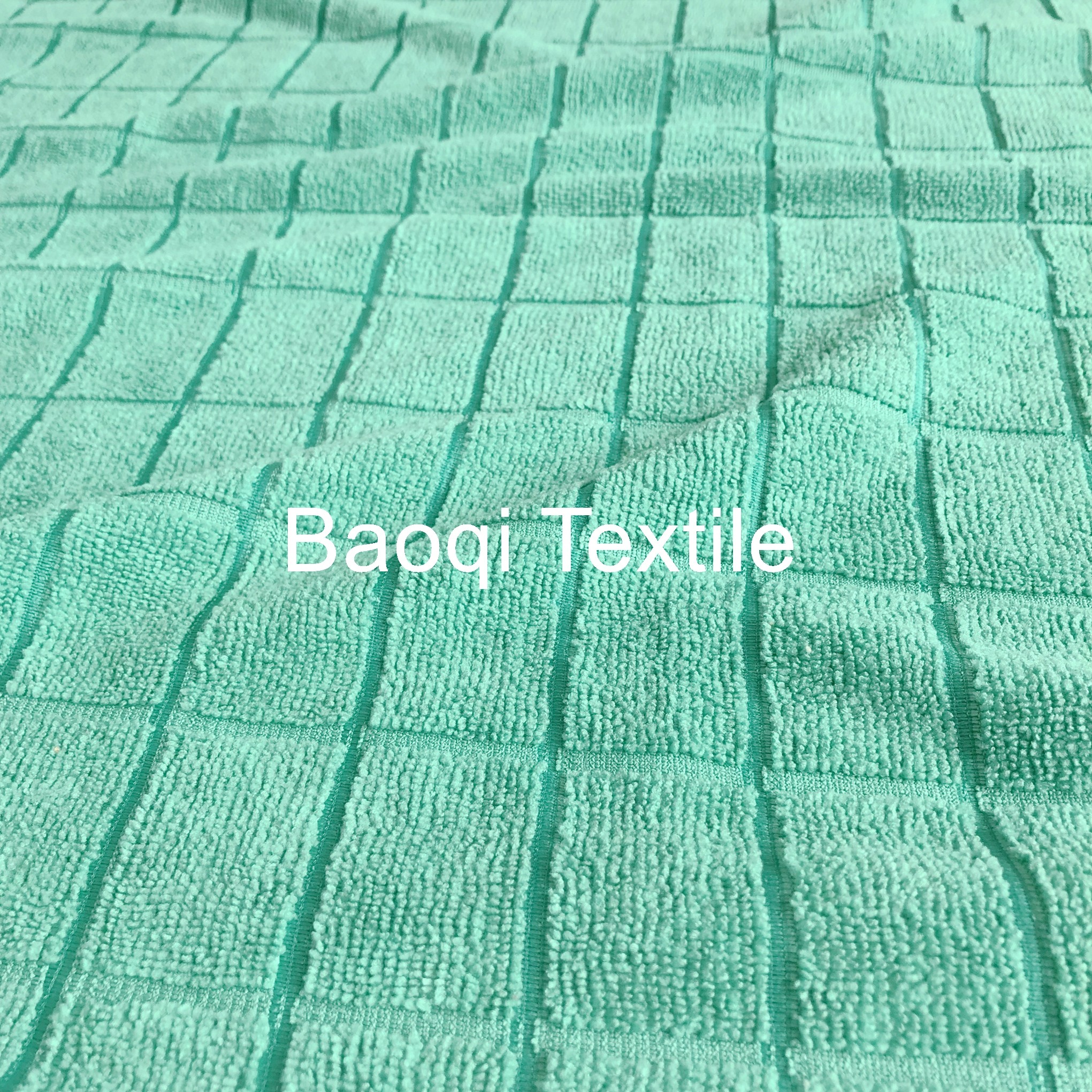 Green 260gsm solid microfiber dish rags，tea towels wipes,double side kitchen cleaning rags size 40*60cm
