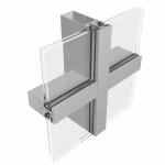 6063 T5 Aluminum Curtain Wall Profiles Extruded Aluminium Profile For Office