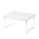 Clear Injection Groove Cover Countertop Storage Shelves Foldable