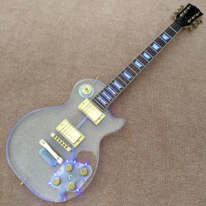 Wholesale High quality Standard LP acrylic electric guitar, rosewood Fingerboard LED light LP 1959 R9 electric guitar, free shippi from china suppliers