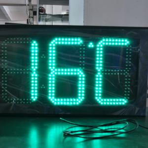 Wholesale 12 Inch Outdoor Glare Led Time And Temperature Sign Board Red from china suppliers