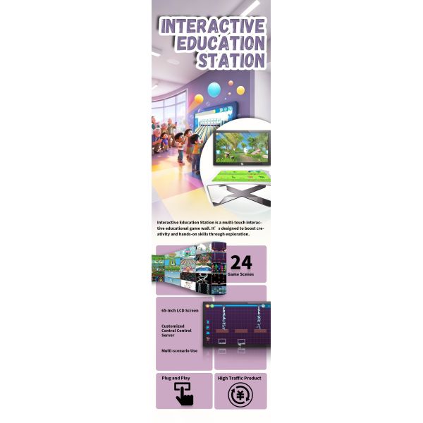 Custom Control Server Interactive Education Screen Multi Touch Games