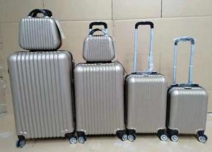 Wholesale Factory Simple Stripe Design Travel ABS Carry-On Trolley Case Suitcases Travelling Luggage Bag Sets 20 24 28 Inch from china suppliers