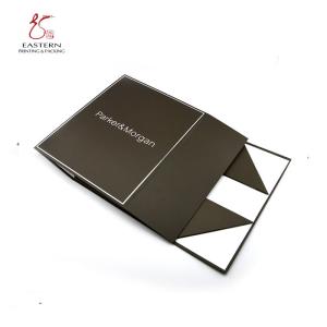 Wholesale Flat Pack Folding SGS Approve Hard Cardboard Gift Boxes With Silver Logo from china suppliers