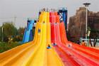 China Swimming Pool Water Park Slide Equipment Ourdoor Heavy Duty Rainbow Water Slide on sale