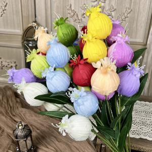 Wholesale Pomegranate fruit fake flower simulation bouquet handmade flower for wedding use artificial silk flower wedding landscape decoration from china suppliers