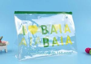 Wholesale OEM Slider Zipper Bags Pouch Clear Vinyl Zip lockkk / Pillow Header Bag Card Sleeve from china suppliers