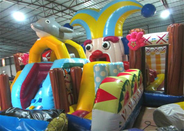 Funny Circus Clown Inflatable Fun City Digital Printing Quadruple Stitching 9 X