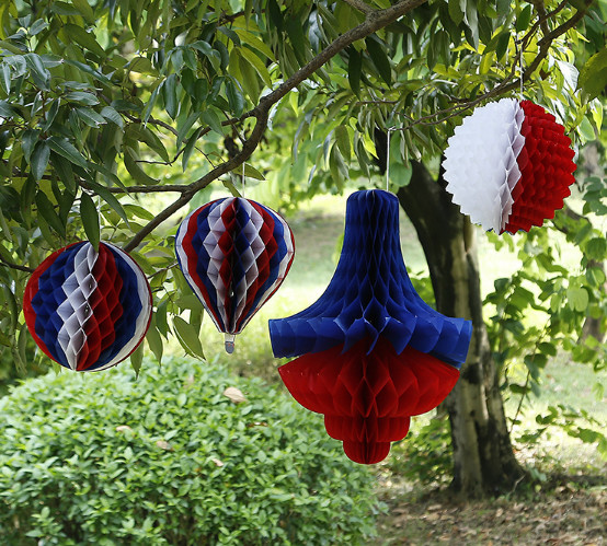 Holiday wedding decoration paper crafts custom multicolor honeycomb ball festive wedding supplies holiday decorations