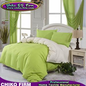 Wholesale Bed Set Soft Color Fadeness Plain Colors AB Side Design Bedding Set from china suppliers