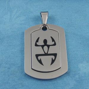 Wholesale 316L Stainless Steel Rectangle Square Shaped Necklace Pendant LPS0036 from china suppliers