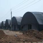 Indoor Mushroom Greenhouse Hot Dip Galvanized Steel Three Layer PEP Plastic Film