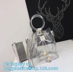 handbag online pvc handbag for women, PVC tote handbag with a small purse, Thick